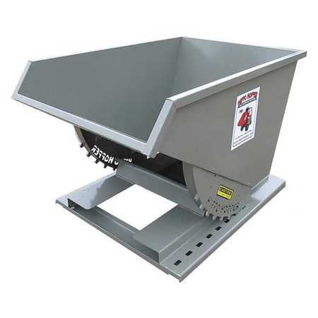 Hopper, 1-1/2 yd., 4000 lb., Gray