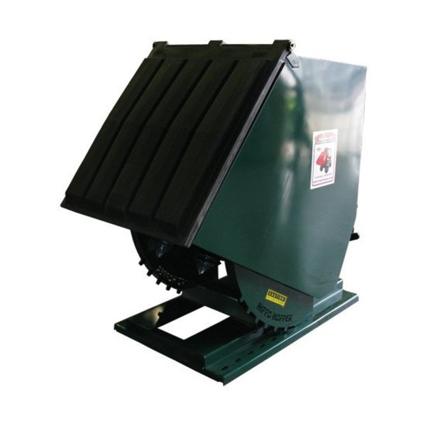 Refuse Hopper, 1 yd., 4000 lb., Green
