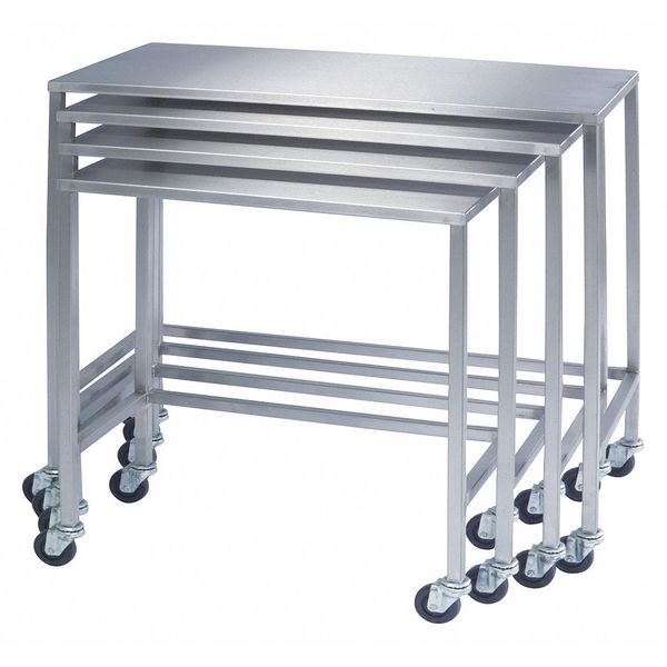 SS Instrument Table, Set of All Six Nesting Style Tables