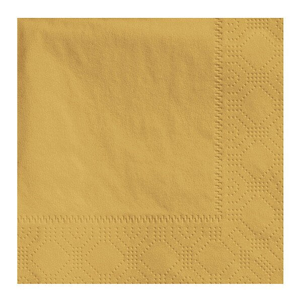 Gold Beverage Napkin, 2Ply, 1/4 Fold, PK250