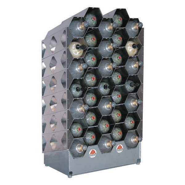 SCBA Rack, Aluminum, 35 Cylinder