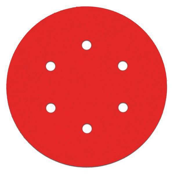 Sanding Disc, Hook/Loop, 6Hole, 6