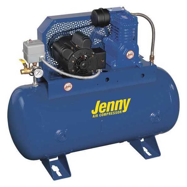 Air Compressor, Stationary, 8.0cfm, 125 psi