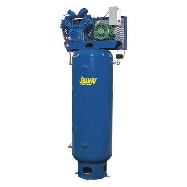 Air Compressor, Stationary, 27.2cfm, 175psi, Voltage: 208V