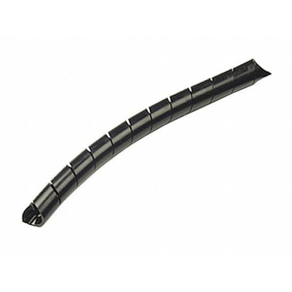 Spiral Wrap, Black, 1/2