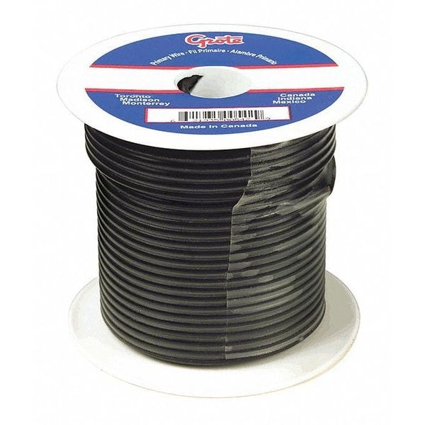 Primary Wire, 10 Gauge, Black, 100 ft.Spool