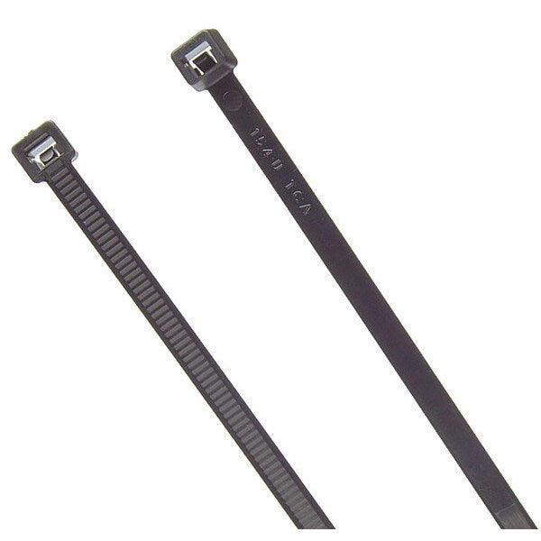 Standard Tie, Black, 7.6