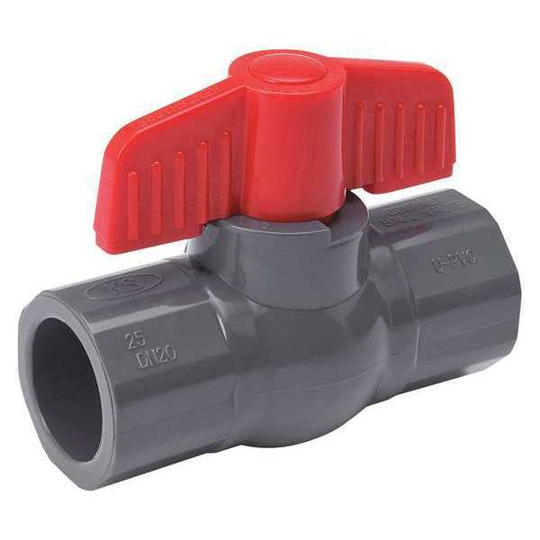 Schedule Ball Valve, Pvc, 80, Ips 1/2