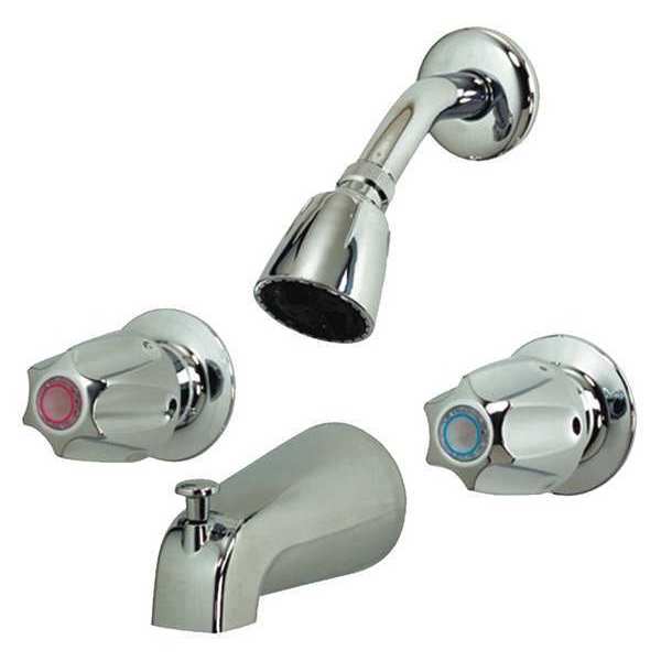 Tub and Shower Faucet Comp 2 Metal Handl