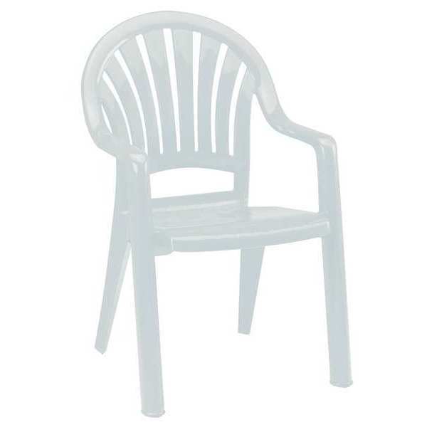 Armchair, Fanback, White