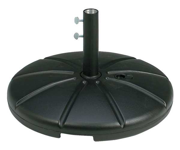 Umbrella Base with Filling Cap, Black