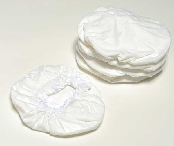 Elastic Cover Isolator Cleaning, White, Nonwoven, PK5