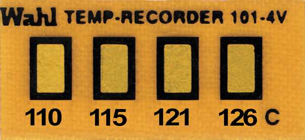 Non-Rev Temp Indicator, Kapton, PK10