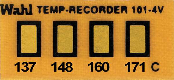 Non-Rev Temp Indicator, Kapton, PK10