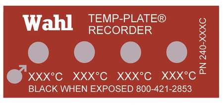 Non-Rev Temp Indicator, Mylar, PK10
