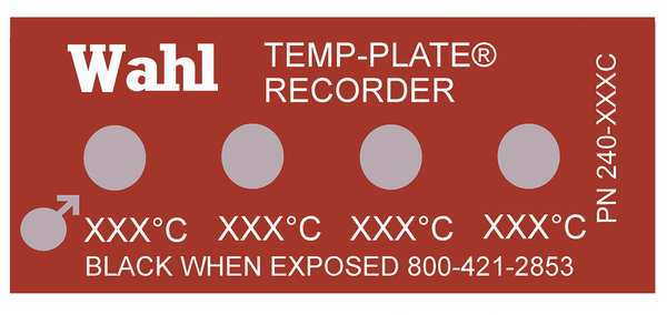 Non-Rev Temp Indicator, Mylar, PK10