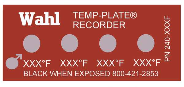 Non-Rev Temp Indicator, Mylar, PK10