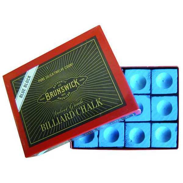 Billiards Chalk, Blue, PK12