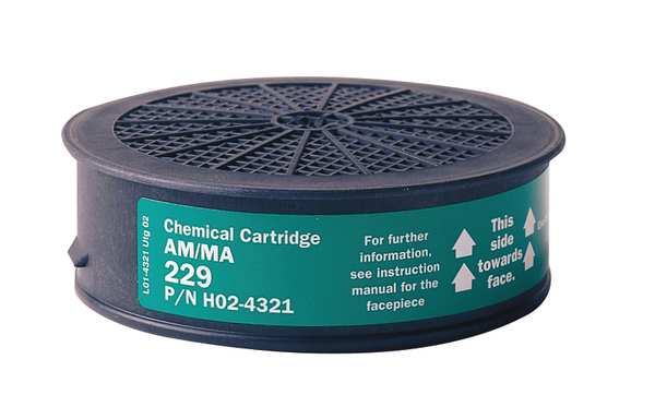 Cartridge, AM, MA, Green, 4 PK, NIOSH 42 CFR 84