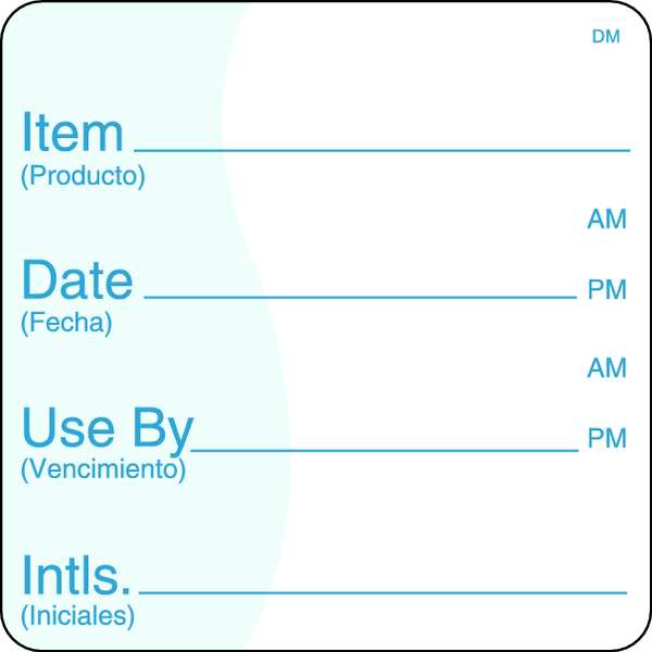 Shelf Life Label, 2 In. H, 2 In. W, PK250