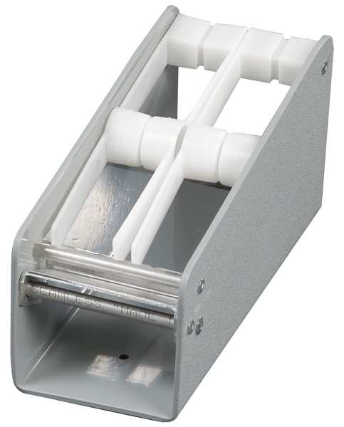 Label Dispenser, Metal, Silver, 7-1/2 In. H