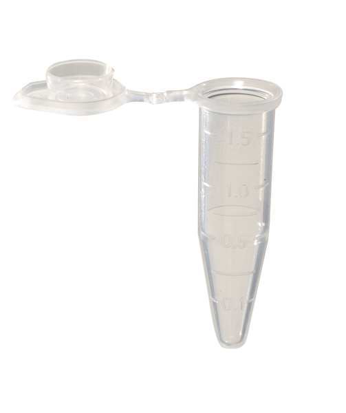 Microtube, PP, Natural, 1.5 mL, PK500