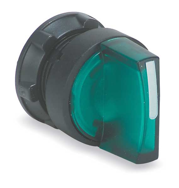Selector Switch, 2 Pos, Lever, Green
