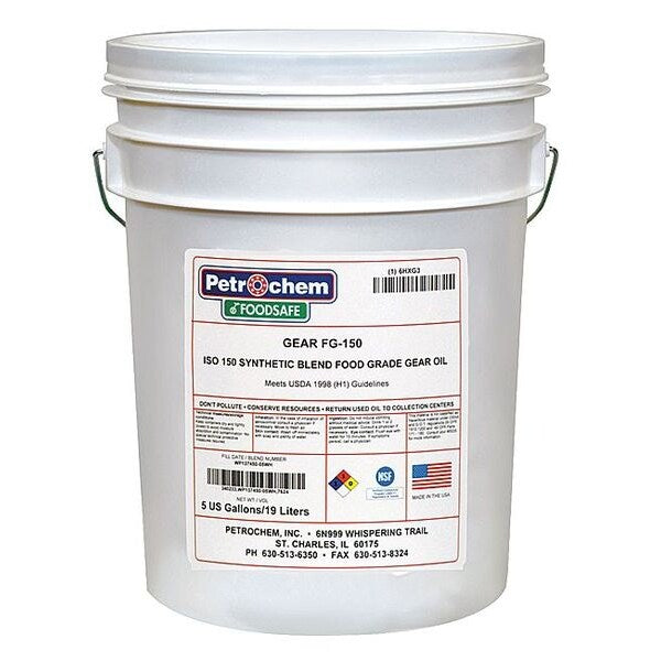 5 gal Gear Oil Pail 150 ISO Viscosity, 85W SAE, Clear