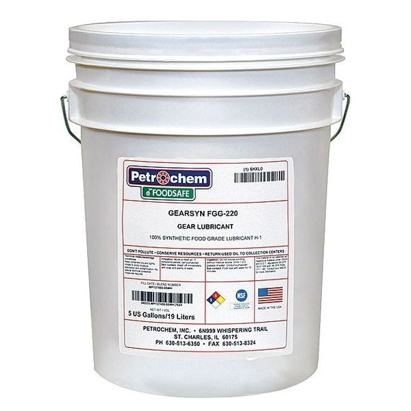 5 gal Gear Oil Pail 220 ISO Viscosity, 90 SAE, Clear