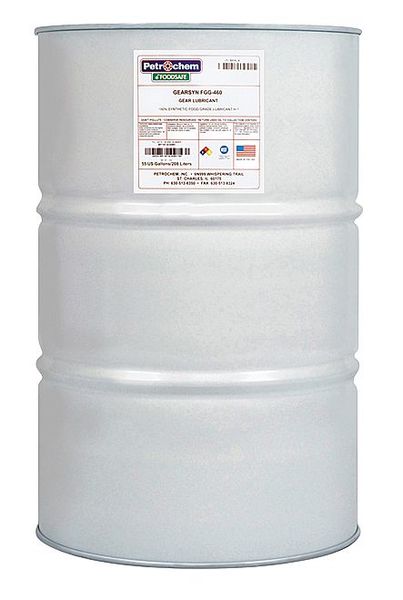 55 gal Gear Oil Drum 460 ISO Viscosity, 140 SAE, Bright and Clear