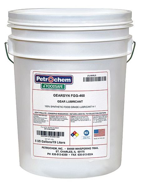 5 gal Gear Oil Pail 460 ISO Viscosity, 140 SAE, Bright and Clear