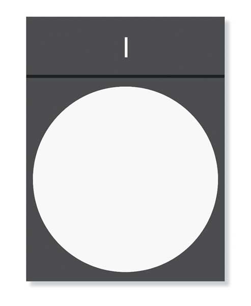 Legend Plate, Rectangular, Black or Red
