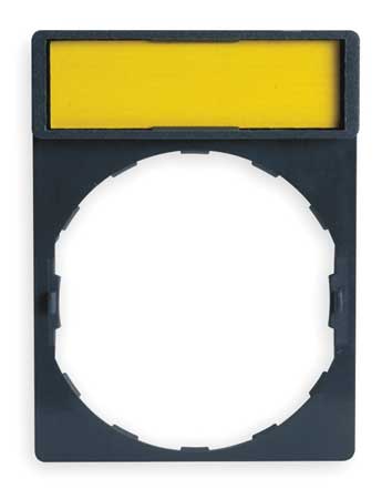 Legend Plate, Rectangular, White or Yellow