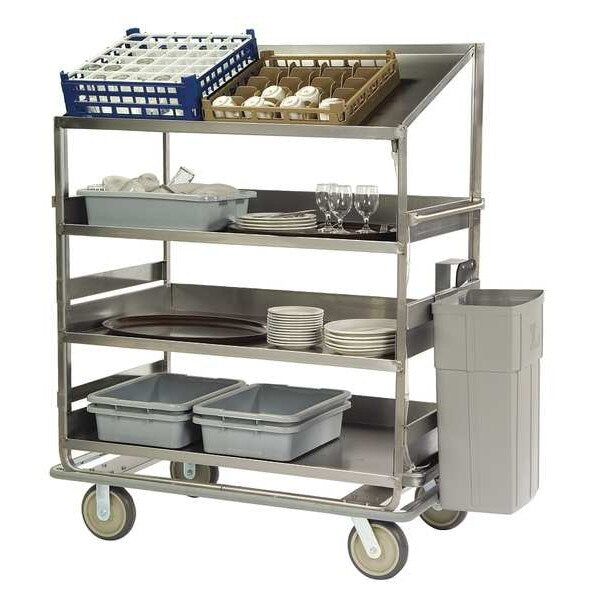 Glass Rack/Dish Sorting Cart; 3 Flat, 1 Angled 28