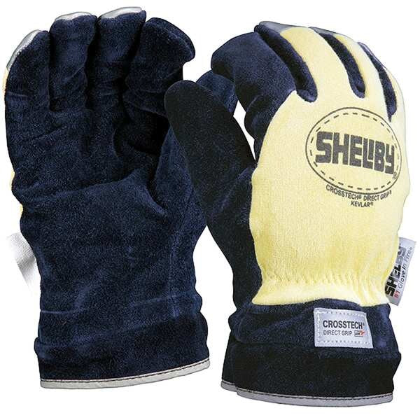 Firefighters Gloves, S, Cowhide Lthr, PR