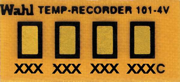 Non-Rev Temp Indicator, Kapton, PK10
