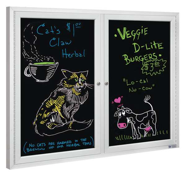 Enclosed Dry Erase Bulletin Board 36