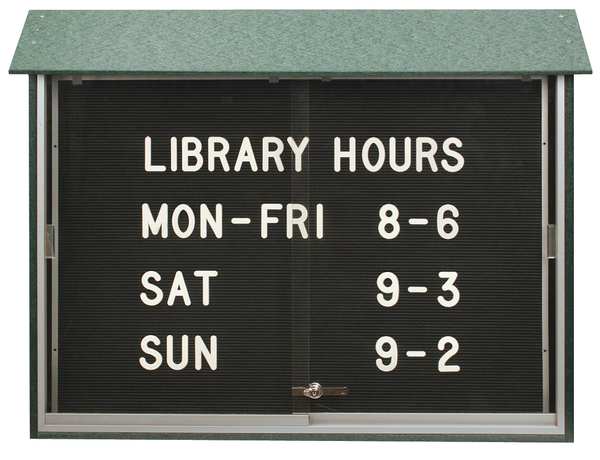 Outdoor Enclosed Letter Board 30