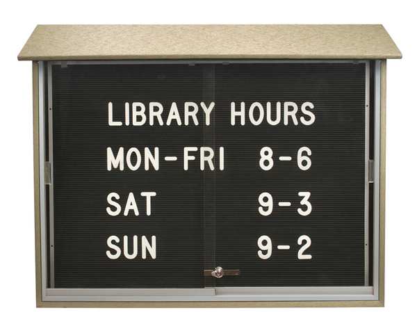 Outdoor Enclosed Letter Board 36 x 72