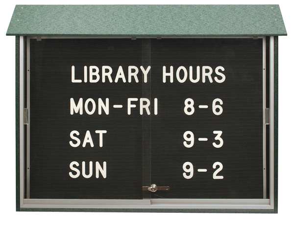 Outdoor Enclosed Letter Board 36