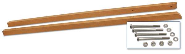 Sign Post, Brown, Plastic, 10 ft L, PK2
