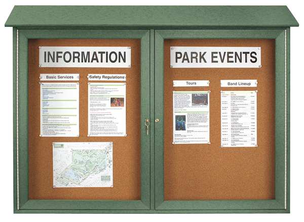 Enclosed Outdoor Bulletin Board 36