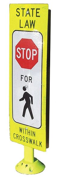 Sign and Fixed Base, 42 in H, 13.25 in W, English, 8FG342FLGEFXSFP-HDB