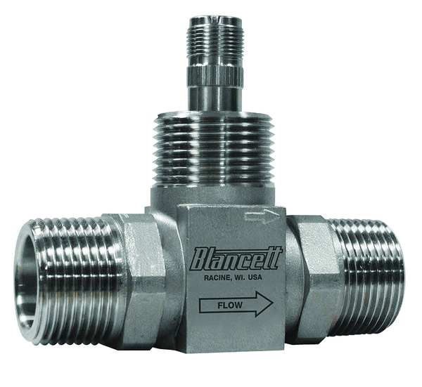 Flowmeter, Turbine, 50GPM, 1 In MNPT