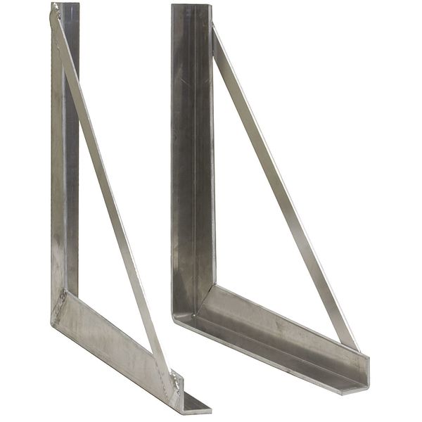 Mounting Bracket, 18 in. L, Aluminum, Silvr