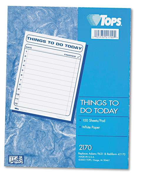 Daily Agenda Pad, 8-1/2 x 11