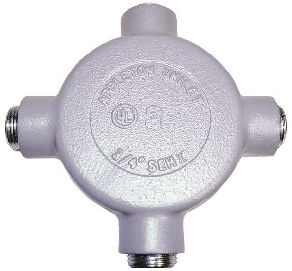 Conduit Outlet Body, Iron, X, 1/2 In.