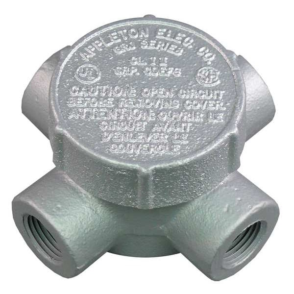 Conduit Outlet Body, Iron, X, 3/4 In.
