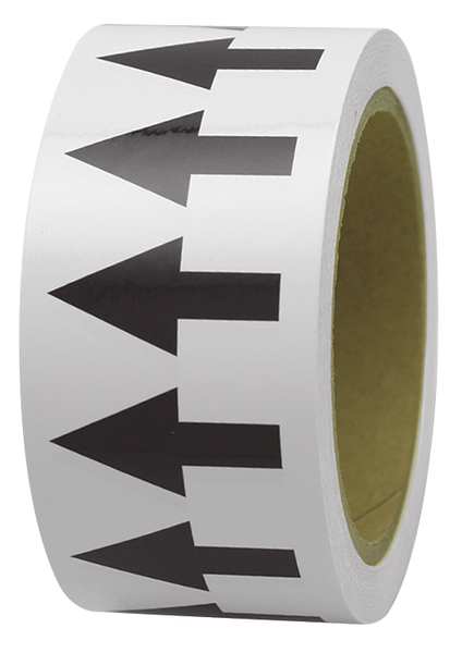Arrow Tape, Black/White, 4 In. W, PMA459