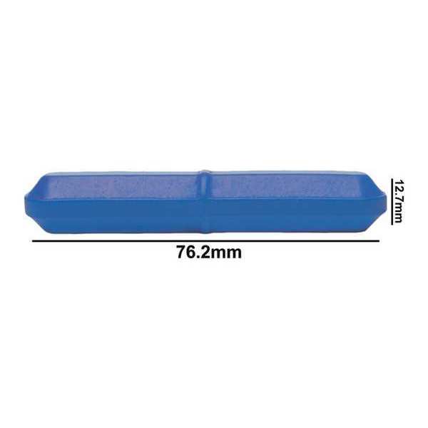 SPINBAR, STIR BAR, PTFE, OCT, BLUE, 3X1/2